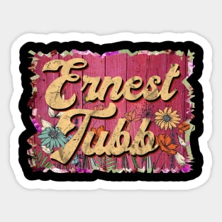 Classic Tubb Personalized Flowers Proud Name Sticker